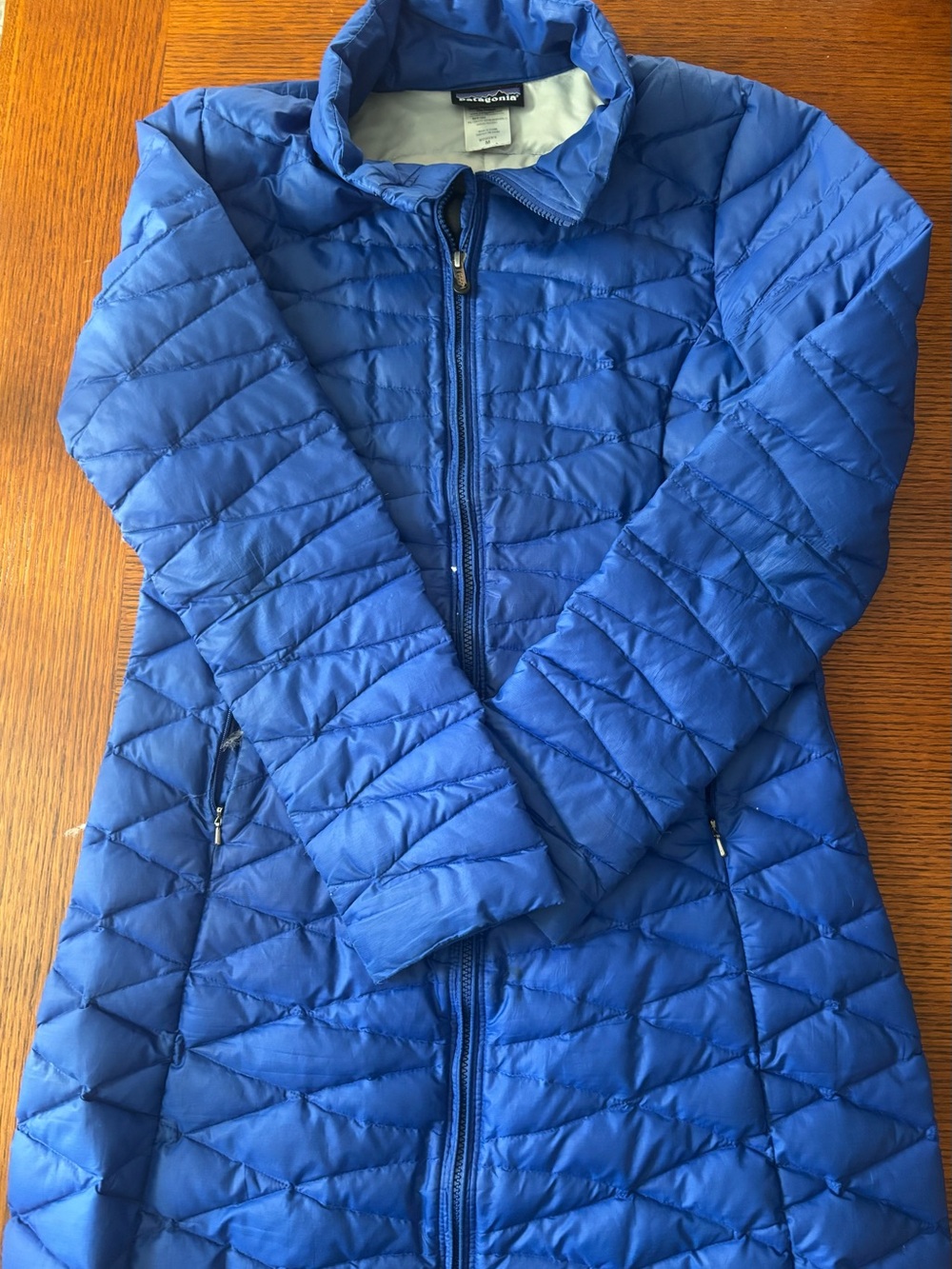 Patagonia Women's Bright Blue Quilted Packable Puffer Jacket